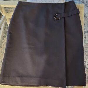 Calvin Klein Black Pencil Skirt with Buckle